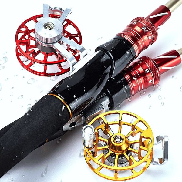 FISHINGHUB- Metal Fishing Reel Portable Ultralight Fishing Raft Reel - Image 4