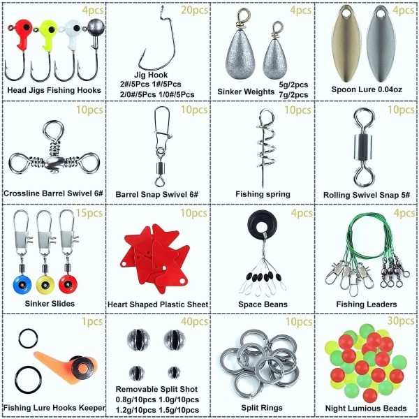 187pcs Fishing Accessories Kit - Image 5
