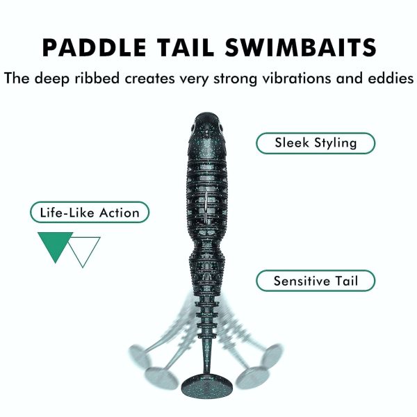 Fishing Grubs Paddle Tail Swimbait Fishing Lure - Image 6