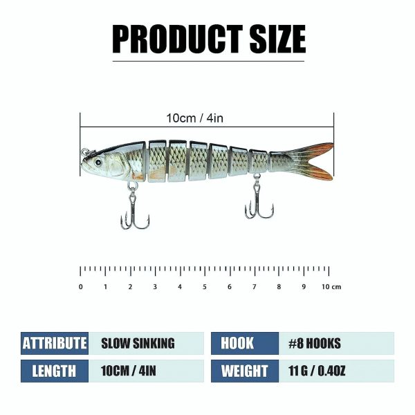 Bionic Bass Fishing Lure Multi Jointed Swimbait - Image 11