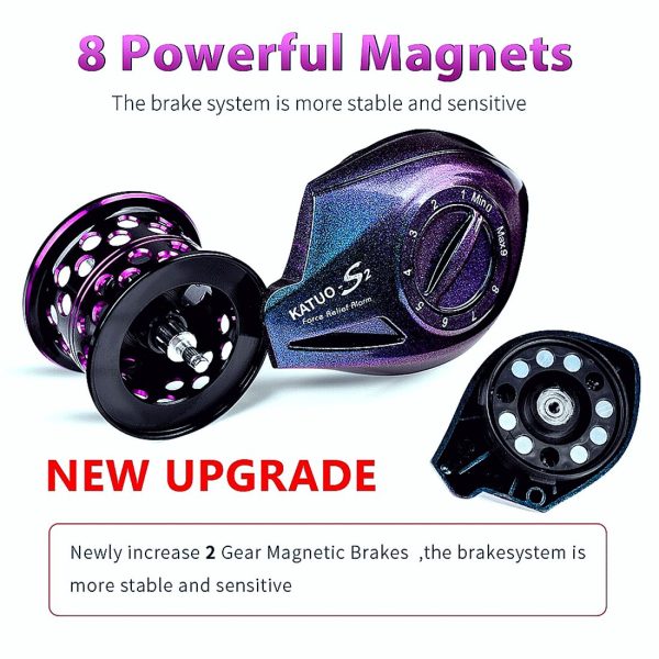 Hight Speed Baitcast Reel 7.2:1 Full Metal Handle - Image 5