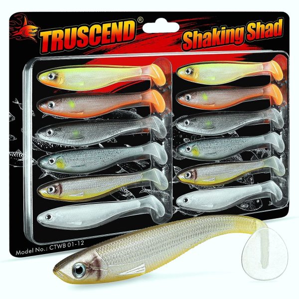 Shad Swimbait Paddle Tail Fishing Lure for Bass - Image 15