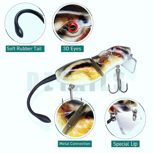 Topwater Rat Fishing Lure for Bass - Image 3
