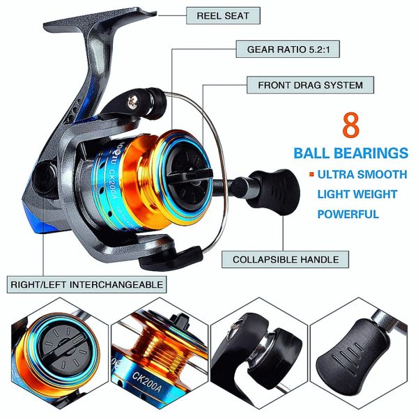 FISHINGHUB-1.8m-3.6m Telescopic Casting Fishing Combo Portable Ultralight Rod - Image 8
