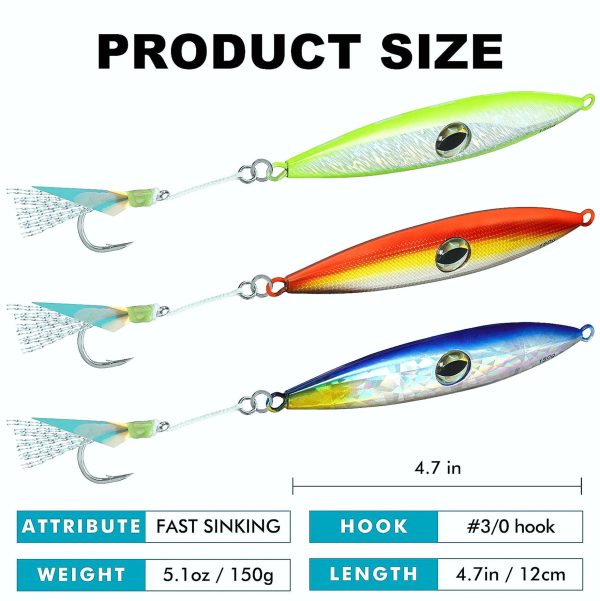 Saltwater Jigging Spoon Big Eye 100g/150g - Image 3