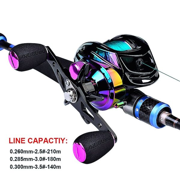 FISHINGHUB-New Colorful Fishing Reel 7.2:1 Carbon Shell Lightweight 9+1BB - Image 7