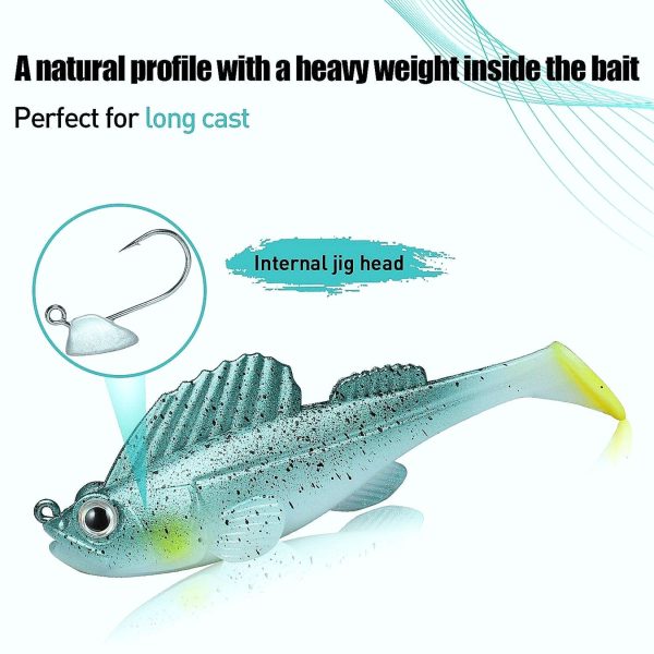 Paddle Tail Swimbait Weedless Fishing Lure for Bass - Image 3