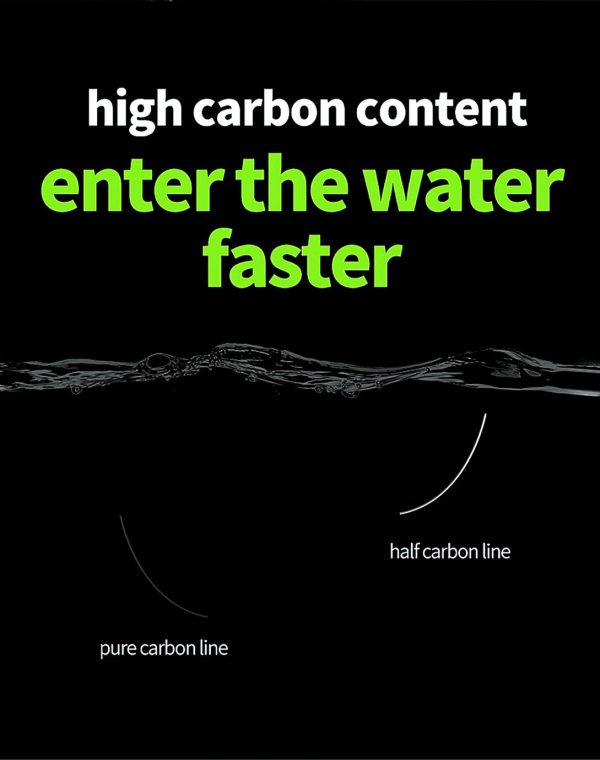 FISHINGHUB- Pure Carbon Fishing Line  Sinking Line Carbon Fiber Line - Image 10