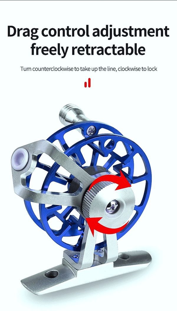 FISHINGHUB- Metal Fishing Reel Portable Ultralight Fishing Raft Reel - Image 10