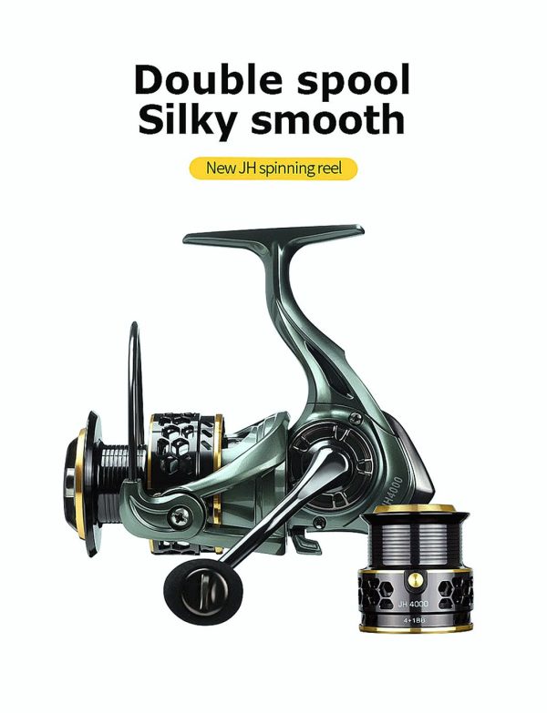 FISHINGHUB- Metal Deep Shallow Spool  Fishing Reels Coil Spinning Reel Fishing - Image 5