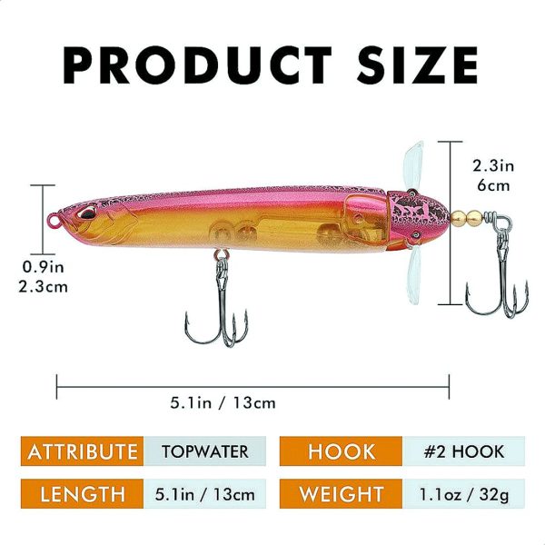 Topwater Lure Pencil Lure Plopper Lure - Image 8