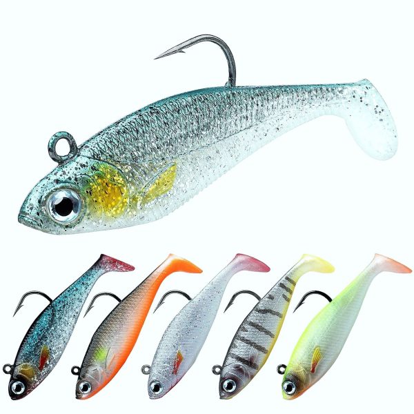 Jig Head Paddle Tail Swimbait Fishing Lure for Bass - Image 6