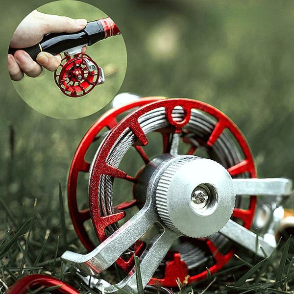 FISHINGHUB- Metal Fishing Reel Portable Ultralight Fishing Raft Reel - Image 6