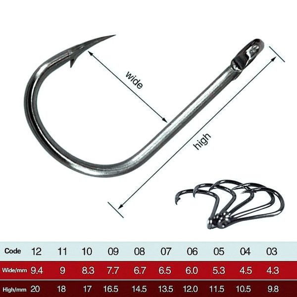 100-600pcs/Box Fishing Hooks - Image 4