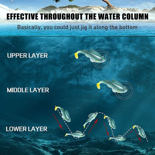 Paddle Tail Swimbait Weedless Fishing Lure for Bass - Image 6