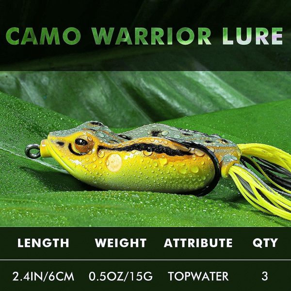 Topwater Weedless Frog Lure with Owner Hook - Image 6