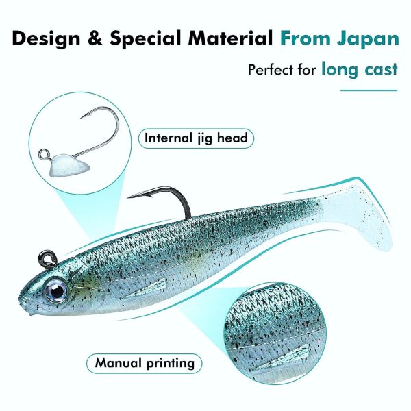 Shad Swimbait Paddle Tail Fishing Lure for Bass - Image 6