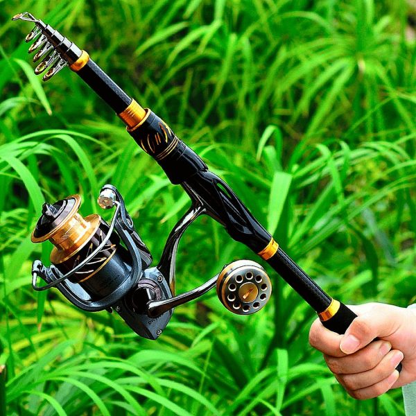 FISHINGHUB- Fishing Rod & Reel Combo 2.1m Carbon Fiber Telescopic Rod - Image 13