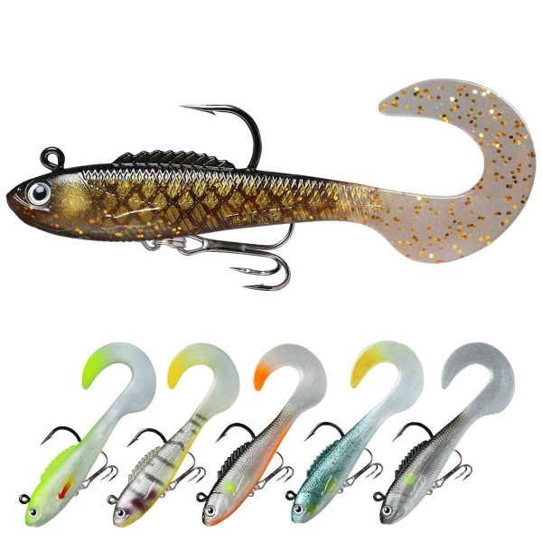 Curly Tail Swimbait Soft Bait Lures for Bass - Image 11