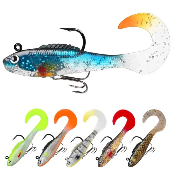 Curly Tail Swimbait Soft Bait Lures for Bass - Image 12