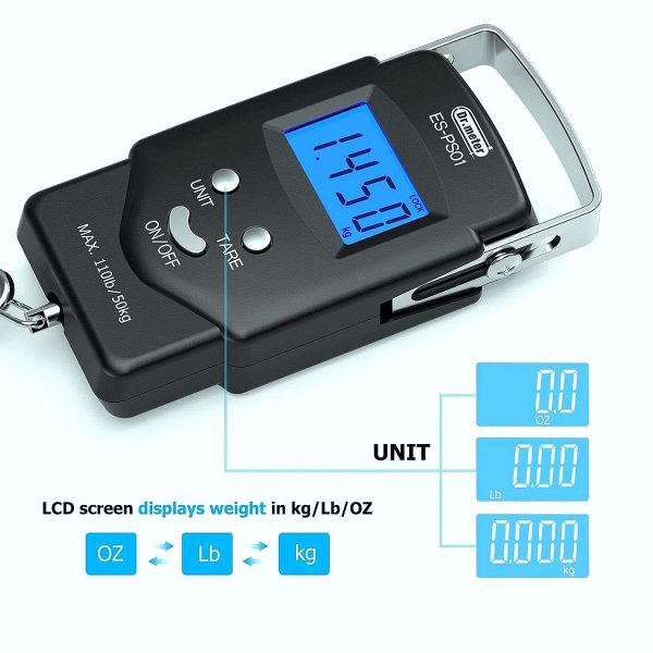 110lb/50kg Electronic Balance Digital Fishing Postal - Image 3