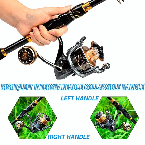 FISHINGHUB- Fishing Rod & Reel Combo 2.1m Carbon Fiber Telescopic Rod - Image 7