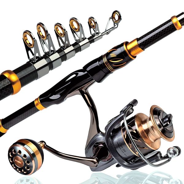 FISHINGHUB- Fishing Rod & Reel Combo 2.1m Carbon Fiber Telescopic Rod - Image 4