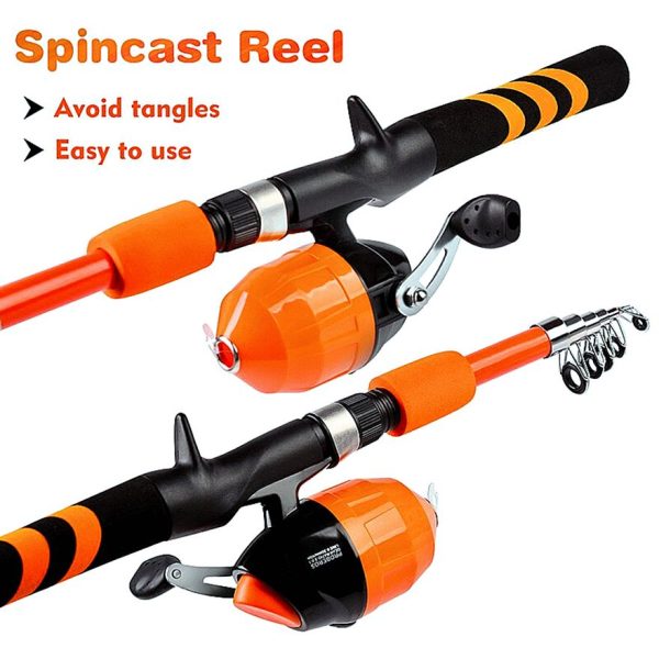 FISHINGHUB-Portable Telescopic Fishing Rod & Reel Kit for Children - Image 7