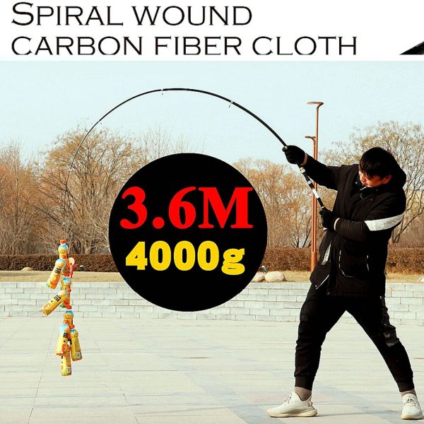 2.1M -3.6M  Hard Carbon Fiber Telescopic Fishing Rod - Image 2