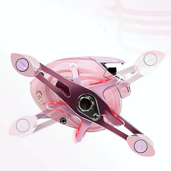 New Pink 3+1BB Magnetic Brake System Baitcasting Fishing Reel - Image 7