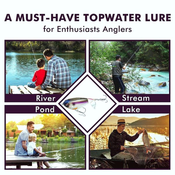 Topwater Revenge Plopper Lure Prop Bait - Image 10