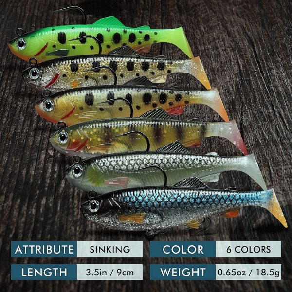 Paddle Tail Shad Swimbait Fishing Lure for Bass - Image 9
