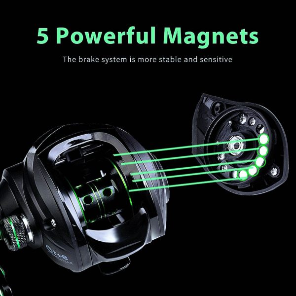 FISHINGHUB-Baitcast Reel 7.2:1 Fishing 3+1 Ball Bearings - Image 10