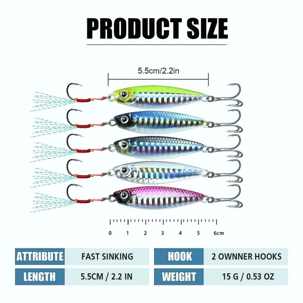 Jigging Fishing Spoon Bass Fishing Lure - Image 9