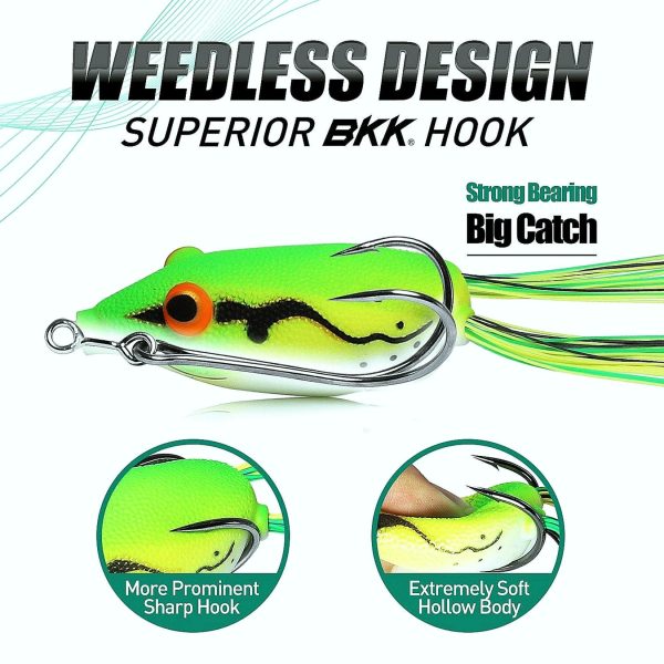Topwater Weedless Frog Lure with Skirt Tail - Image 6