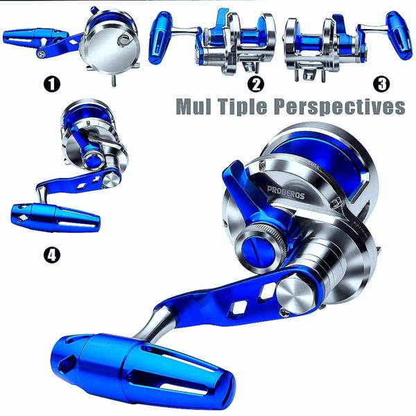 Jigging Reel 5.7:1 CNC Machined Aluminum Trolling - Image 6