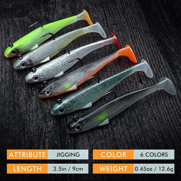 Shad Swimbait Paddle Tail Fishing Lure for Bass - Image 10