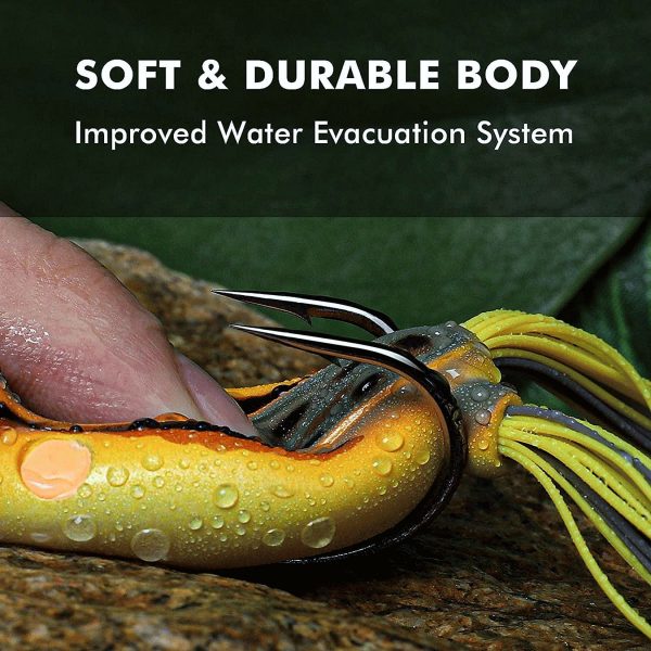 Topwater Weedless Frog Lure with Owner Hook - Image 7