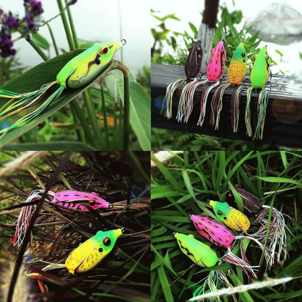 Topwater Weedless Frog Lure with Skirt Tail - Image 7