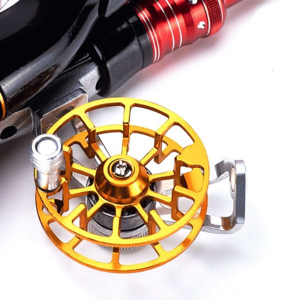 FISHINGHUB- Metal Fishing Reel Portable Ultralight Fishing Raft Reel - Image 2
