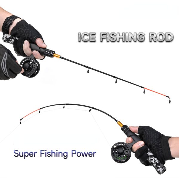 Mini Ice Fishing Rod  Portable Carbon Fiber River Shrimp Carp Fishing Pole - Image 4