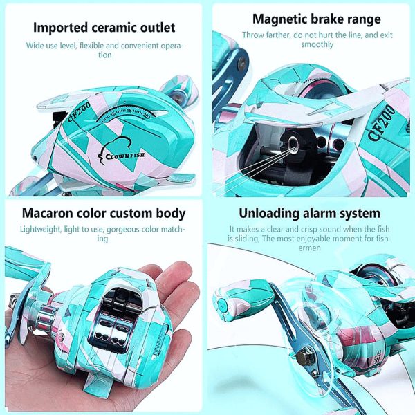 High-Speed Baitcasting Fishing Reel for Long Casting - 7.2:1 Gear Ratio - Image 5