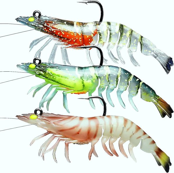 Artificial Soft Plastic Realistic Shrimp Lure - Image 2