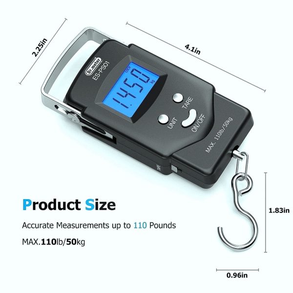 110lb/50kg Electronic Balance Digital Fishing Postal - Image 4