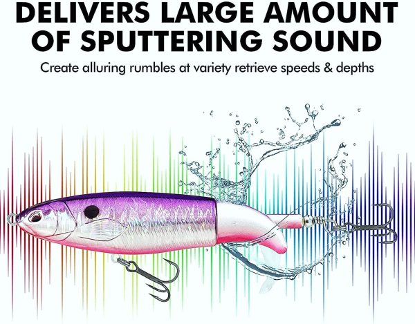 Topwater Revenge Plopper Lure Large Prop Bait - Image 3