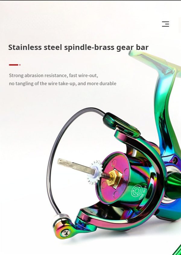High Strength & Speed Multi-Color Spinning Fishing Reel - Image 6