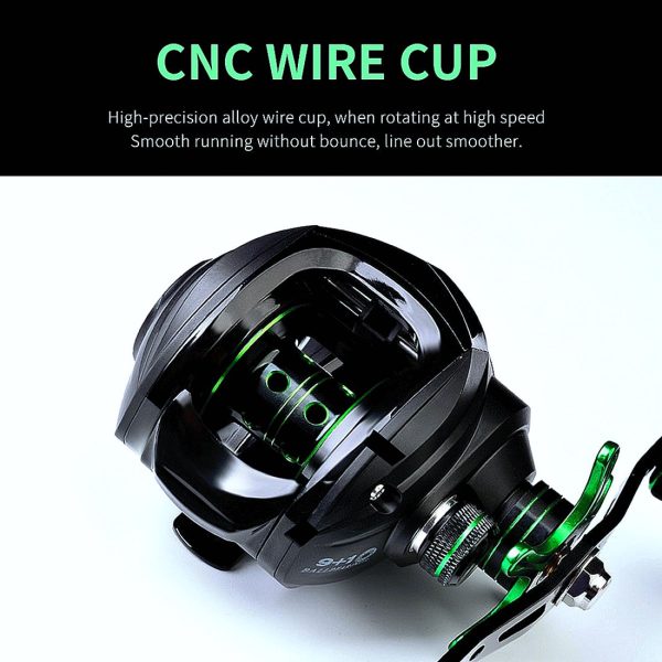 FISHINGHUB-Baitcast Reel 7.2:1 Fishing 3+1 Ball Bearings - Image 7