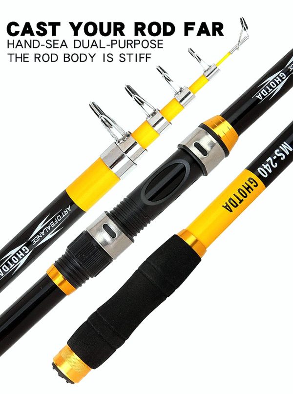 2.1M -3.6M  Hard Carbon Fiber Telescopic Fishing Rod - Image 6