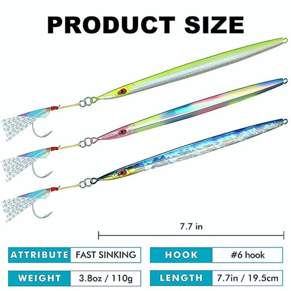 Saltwater Jigging Stick Bait 110g/160g - Image 5