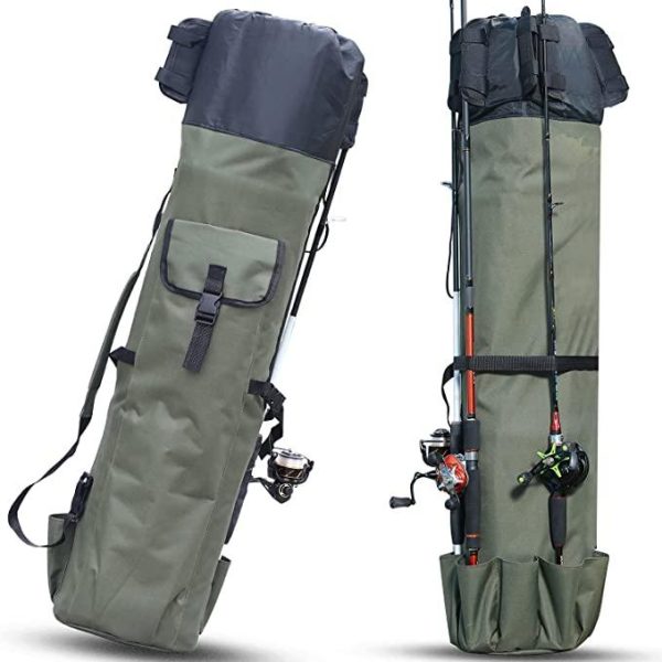 Fishing Rod Case Organizer Pole Storage Bag Fishing Rod and Reel Organizer for Travel